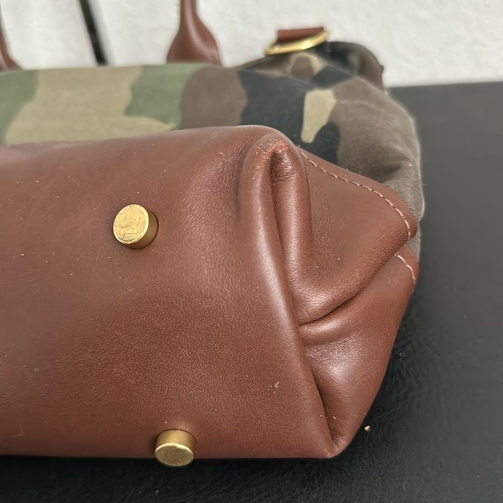 Camouflage Tote Bag with Brown Accents - Picture 7 of 8